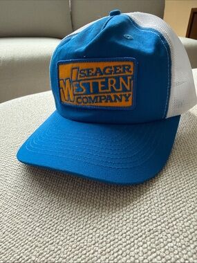 Seager Western - Blue & White Trucker Hat - New